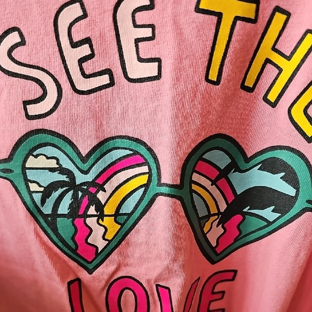 Old Navy Pink Kids T-Shirt - See the Love